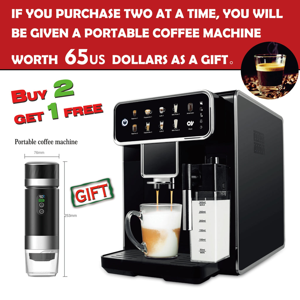 7203 New Commercial Full Automatic Smart Coffee Makers Espresso Cappuccino Latte Coffee Machine With Milk Tank