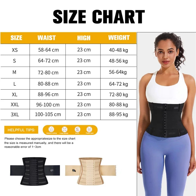 Custom Full Body Women Girdle Slim Shaping Tummy Control Belt Shaper Waist Trainer Shapewear Waist Trimmer Cincher Corset