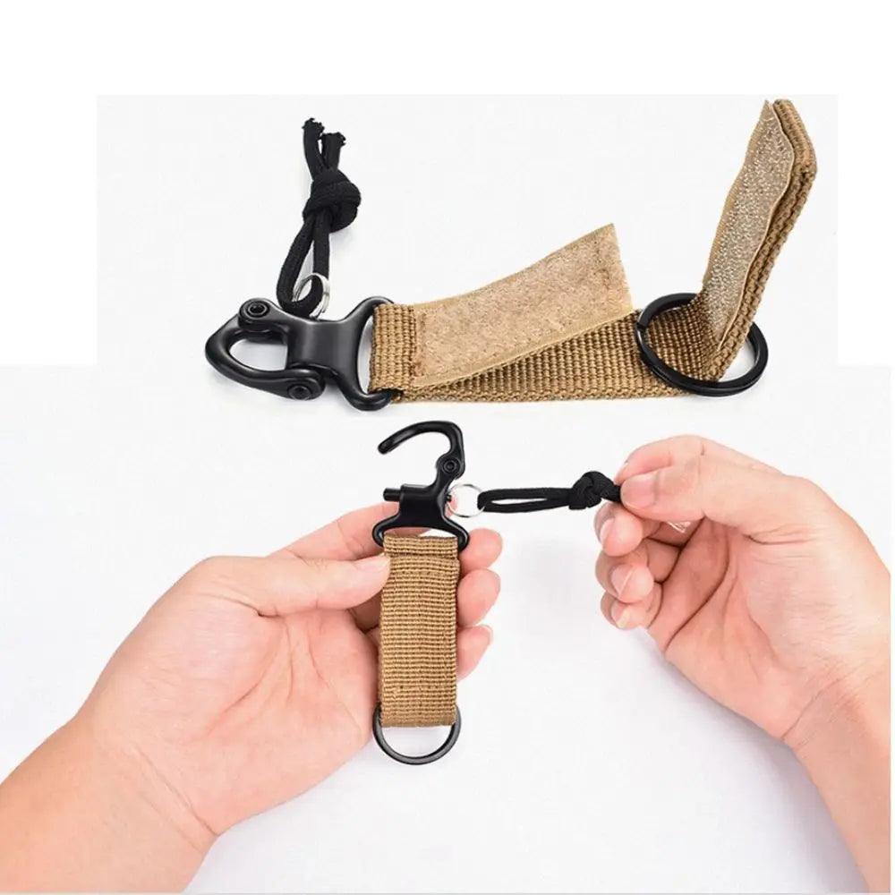 Clasp Outdoor Water Bottle Hanger Webbing Backpack Strap Quickdraw Carabiner Camp Holder Hooks Belt Clip Camping Accessories