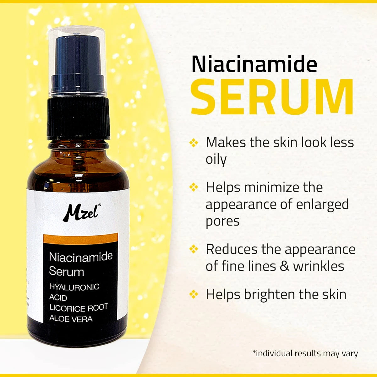 Niacinamide Whitening Serum for Face 10% with Hyaluronic Acid,  Anti Aging B3 Hydrating Nicotinamide Serum for Women & Men
