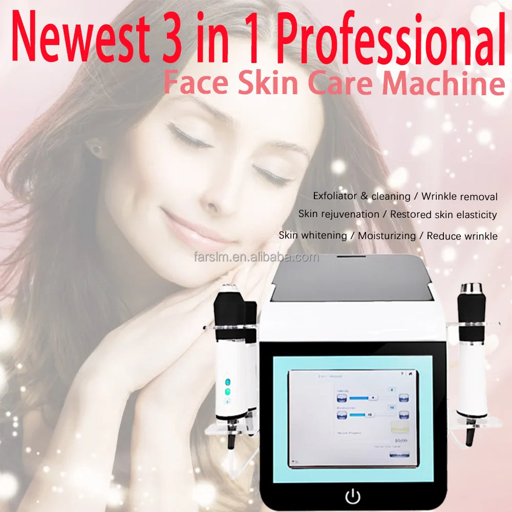 Portable 3 in 1 Co2 Bubble Facial Magic Oxygen Machine Spa Facial Oxygen Moisturizing Co2 Bubble Oxygen Bubble Machine
