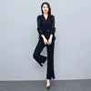 YiXin 2 Piece Set Women Spring 2023 Oversized Casual Fashion Elegant Top Blouse Wide Leg Pants Two Piece Set Women Clothing