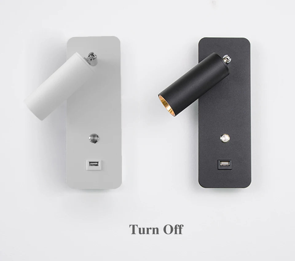 Indoor led wall lamps DC5V USB charge led  wall light bedroom modern wall lamp stair study livingroom sconce