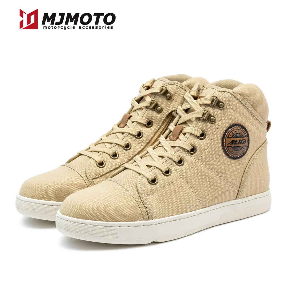 Men Lady Motorcycle Boots Anti Slip Motocross Protective Boots Breathable Motorbike Shoes Lightweight Travel Shoe Outdoor Hiking - Beauty