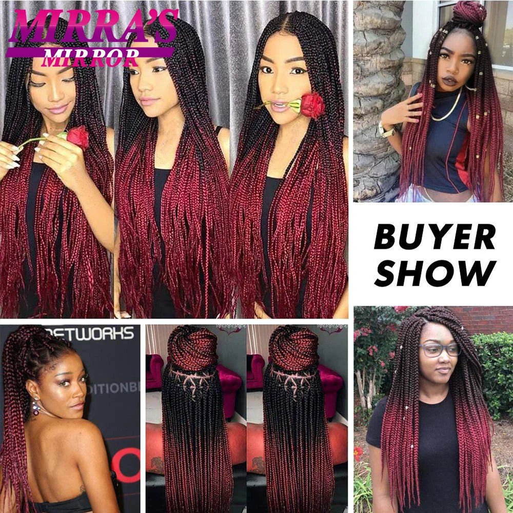 Synthetic Braiding Hair Brown Ombre Hair Extensions Professional Braid Hair for Crochet Twist Braids Soft Yaki Texture