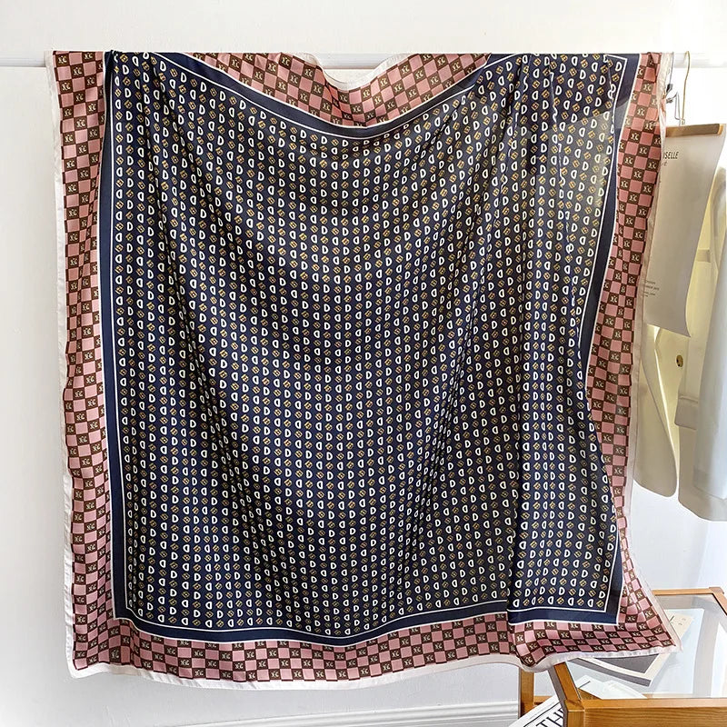 Wholesale High Quality Hot Women Square Scarf Shawls Designer Large Printed Muslim Scarves With 24 Available Patterns