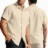 JAC22 B21080 Men's Cardigan Quick Drying Short Sleeved Shirt Casual Shirt