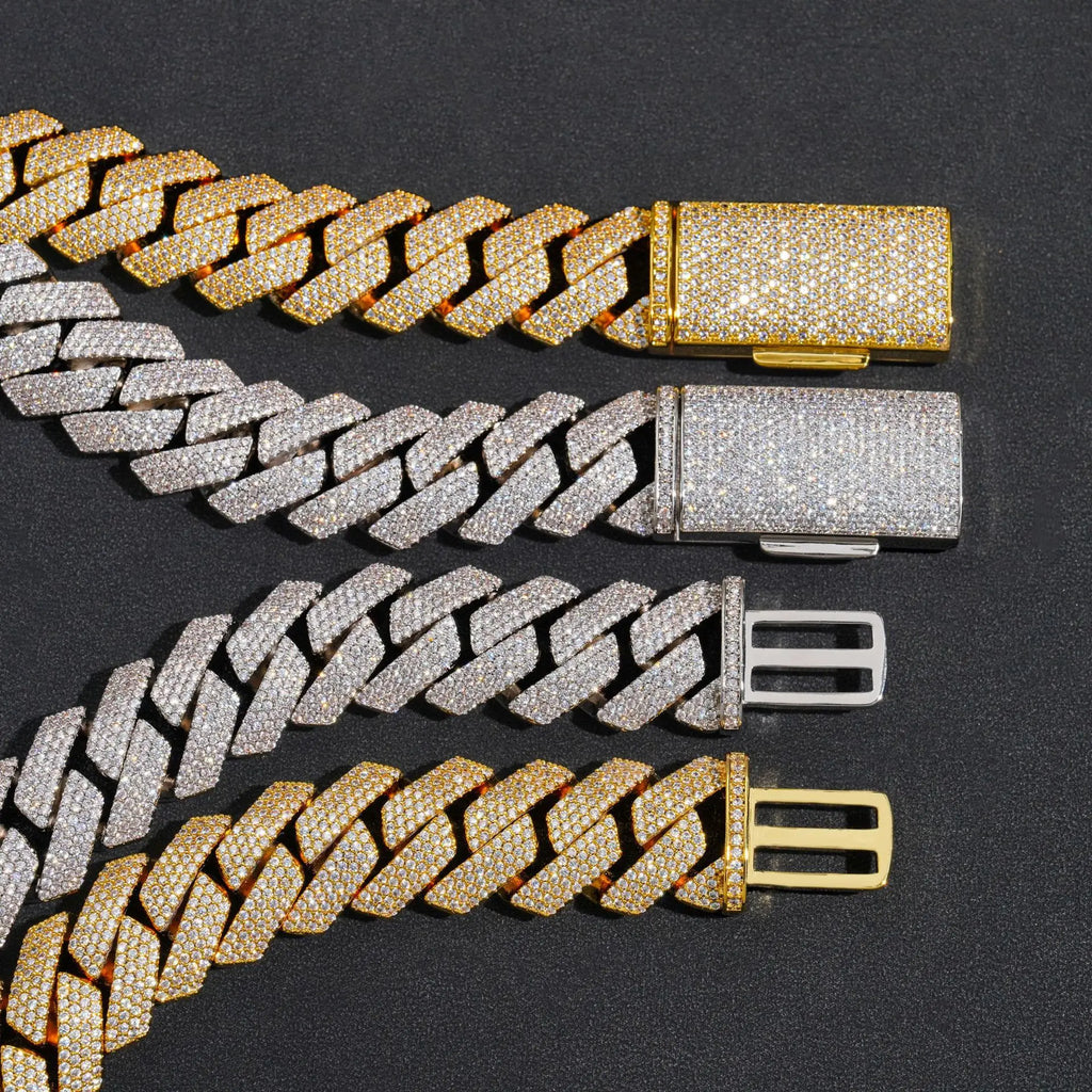 IGI Certified Lab Grown Diamond Cuban Link Chain Necklace Men Women Hip Hop Style Iced Out Fine Vvs Created Diamond Bracelet