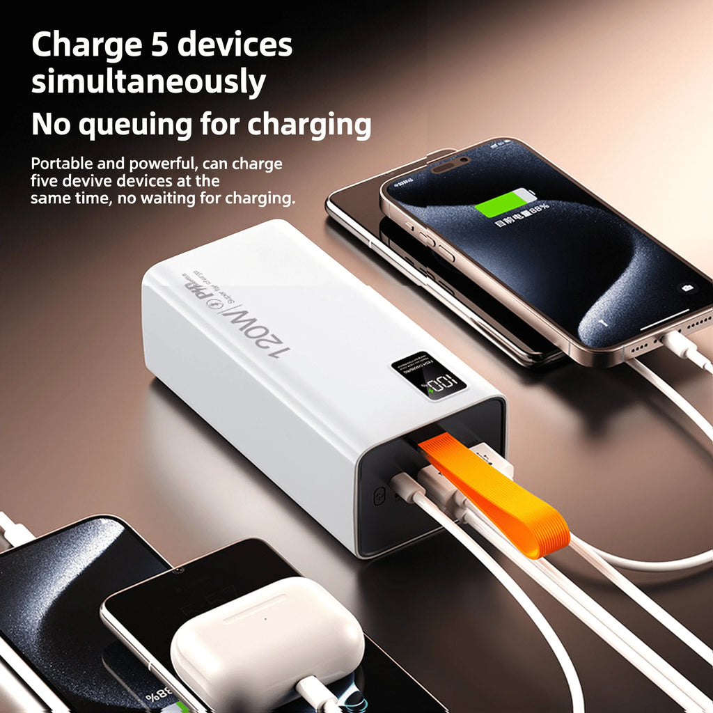 Best Selling Products LED Digital Display PD Fast Charge 60000mah Power Bank Portable Power Bank Battery