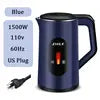 Electric Kettle Thermal Insulation Automatic Power-Off 2.2L Capacity 1000-1500W Stainless Steel Engineering Plastics