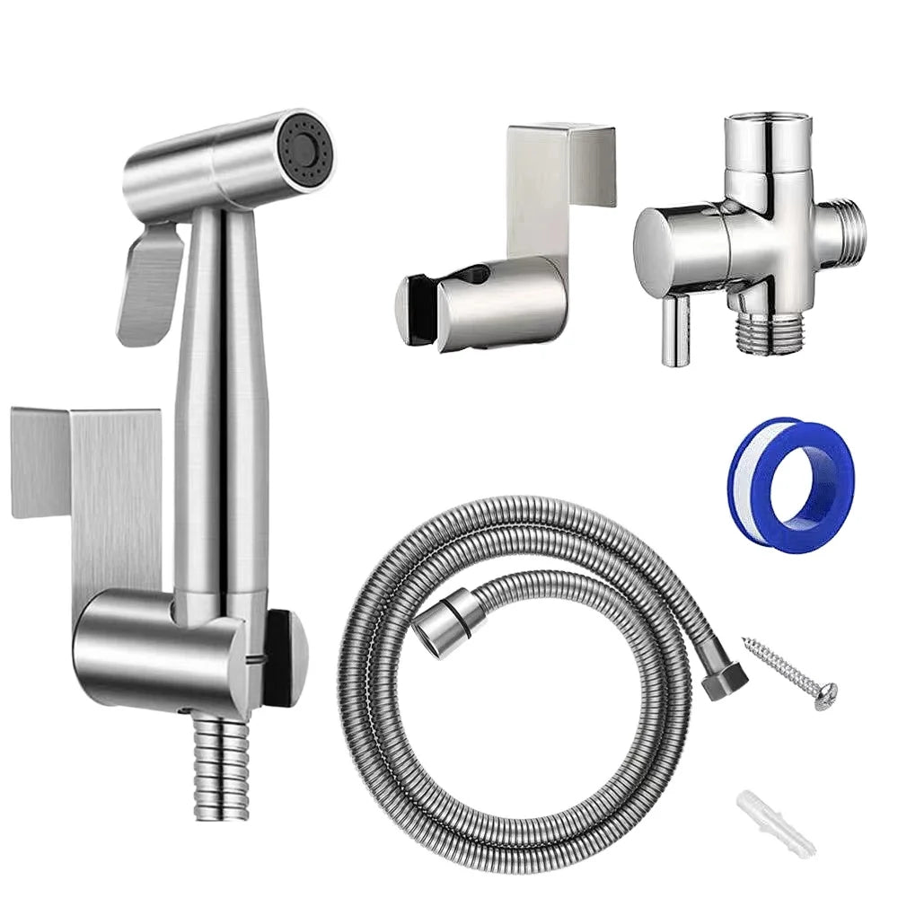 Wall-Mounted Stainless Steel Horizontal Jet Cleaner Spray Gun