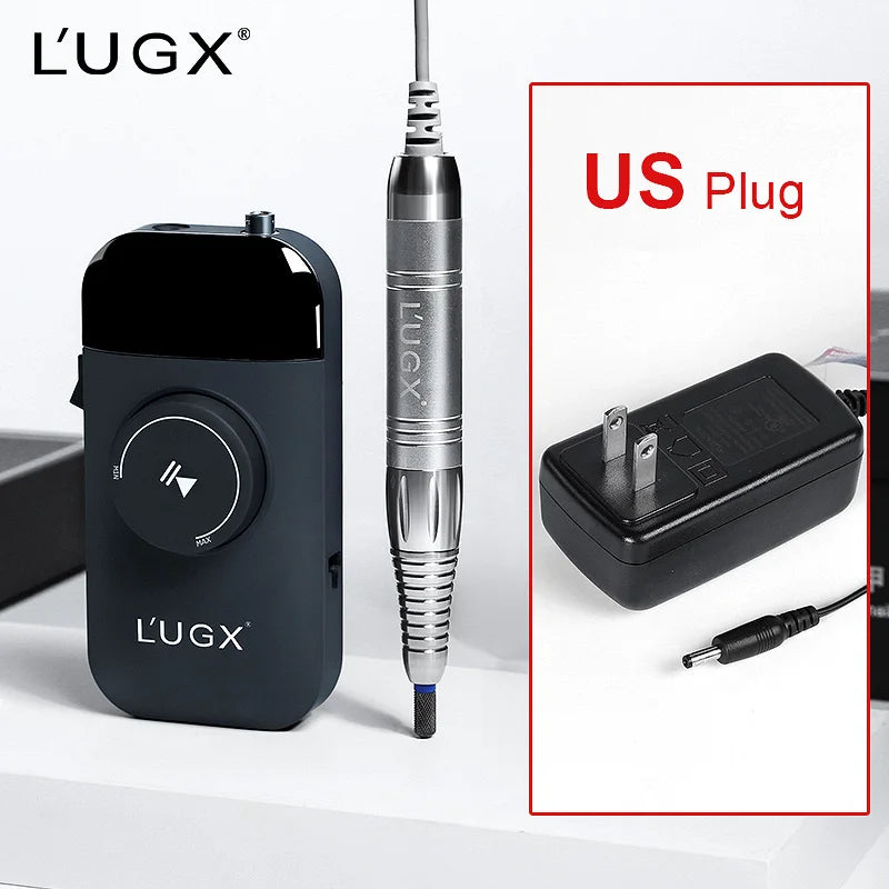 LUGX 35000rpm Wireless Nail Polisher Portable Cordless Brushless Motor Rechargeable Electric Professional Nail Drill Machine