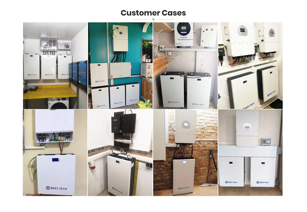 Bees Tech Eu Stock 51.2v 17kwh 16kwh 15kwh Battery Lithium Pack Tester Mb56 Lifepo4 Storage 15kwh Made China