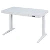 Modern Electric Standing Desk with Tempered Glass Desktop Dual Motor Height Adjustable Ergonomic Home Office Desks with Drawers