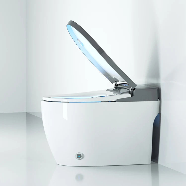 Automatic flushing without water tank integrated black electronic intelligence