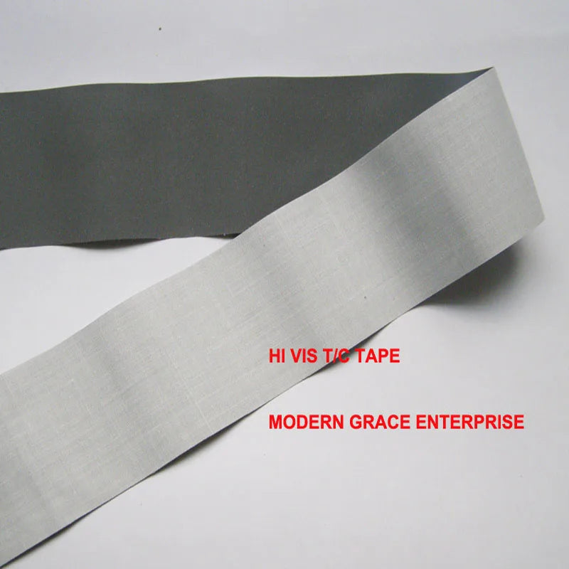 High Visibility Grade Sew On Reflective Fabric Tape Ribbon For Clothing Cap Bag For Visibility Safety Use Material