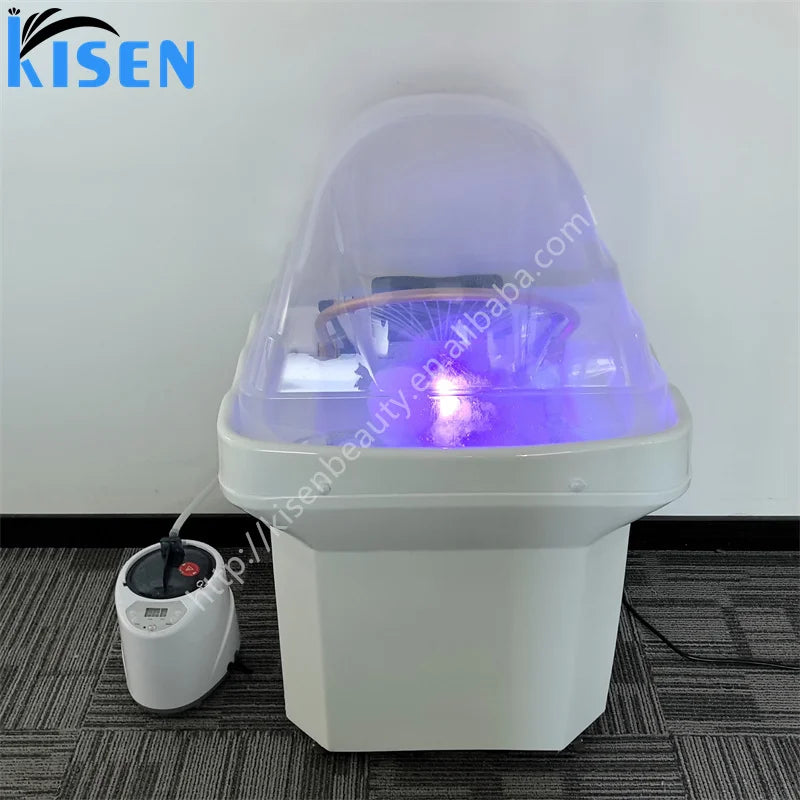 Kisen New Inventory Fast Delivery Beauty Salon 60L Water Circulation Furniture Portable Shampoo Basin Bac
