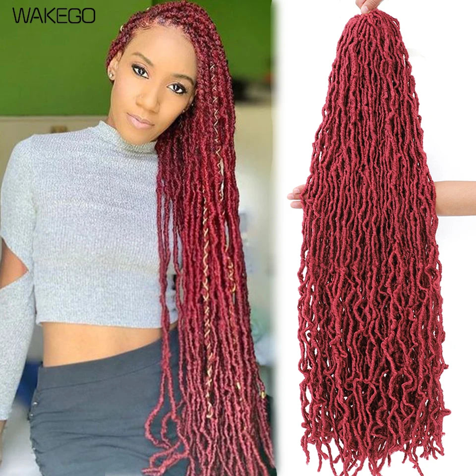 Top Faux Dreadlocks Extension 36 pulgadas Super Long New Faux Locks Crochet Braid Bouclé Pre Extended New Soft Locs Crochet Hair