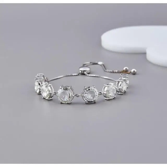 IGI Certified Lab Grown Round Cut Diamond Tennis Bracelet Adjustable Slider Chain 18K Yellow / White / Rose Gold Luxury Jewelry