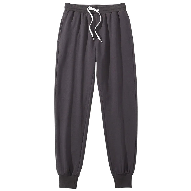 Vintage Sports Sweatpants Spring Autumn New Cotton Brown Joggers Fitness Casual Pencil Pants Loose Home Comfortable Sweatpants