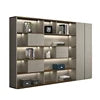 Luxury L-Shape MDF Wood Executive Office Desk with Side Cabinet Modern Design for Office Building Boss CEO Managers