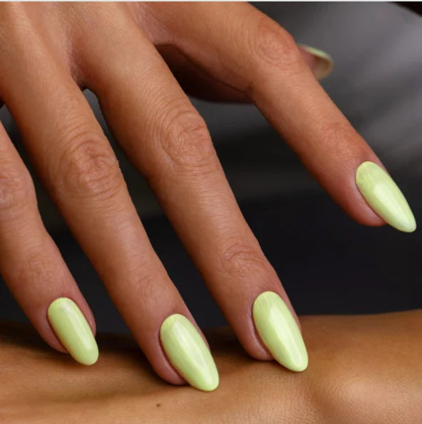 Wholesale 24 Pcs Short Round Nail Tips in Solid Color Simple Press on Nails Artificial Fingernails Candy False Nails 3100