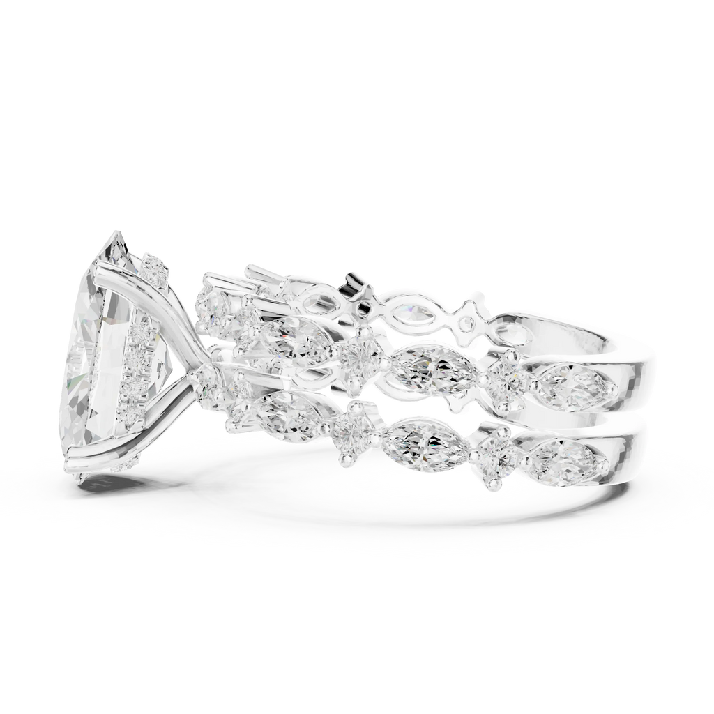 Ready to Sale Lab Diamond Solitaire Engagement Ring with Unique Style Handmade Engagement Ring For Sale By Exporters