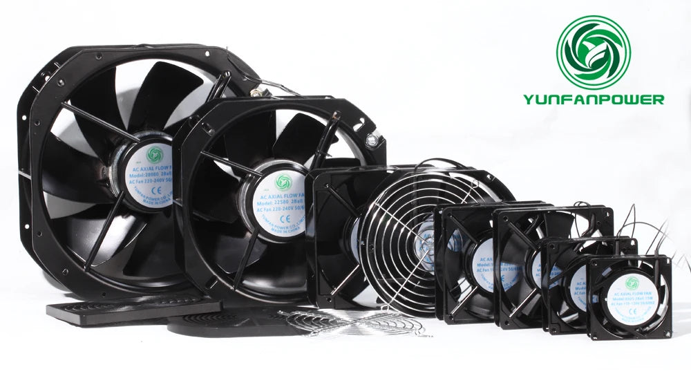 225mm Metal Blade AC Cooling Fan/ac Axial UPS Fan /22580 mm 9inch 380v Volt Fan