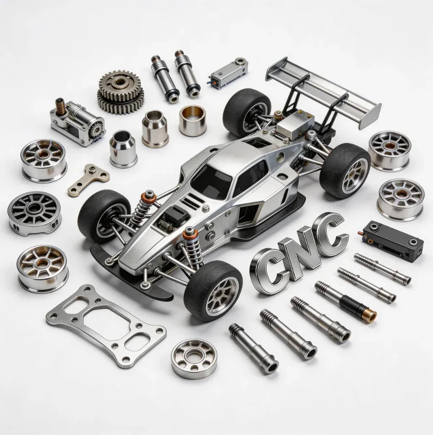 Heavy Duty CNC Machined Stainless Steel RC Crawler Parts Custom Upgrade Track Wheels for 1/18 for TRX4M Upgrades