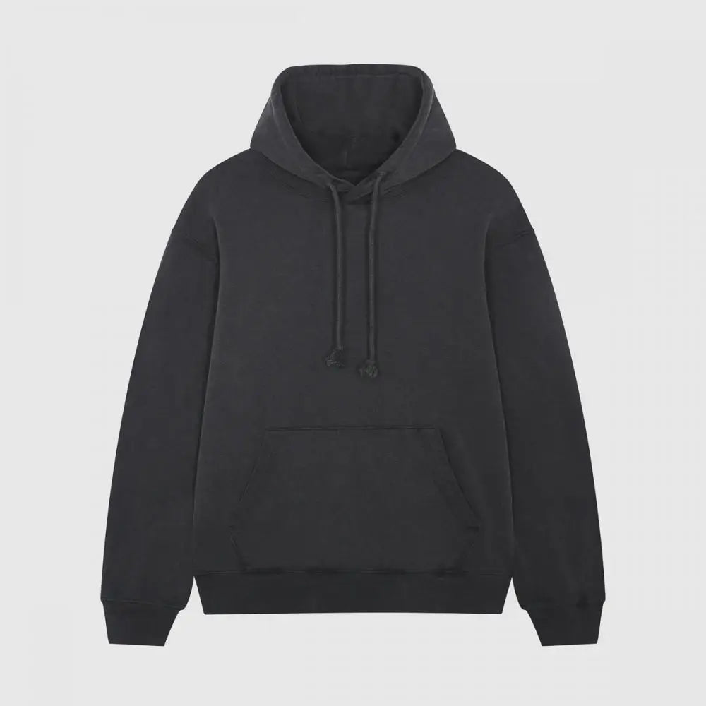 OEM Custom Unisex Essential Hoodies High Quality 100% Cotton French Terry DTG Print Graphic Autumn French Terry Washed Hoodie