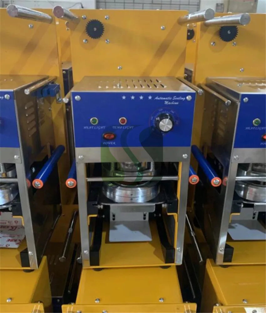 Automatic cup sealing machine for milk tea shop Bubble tea cup sealer Boba machine plastic cup sealer boba cup Capping machine