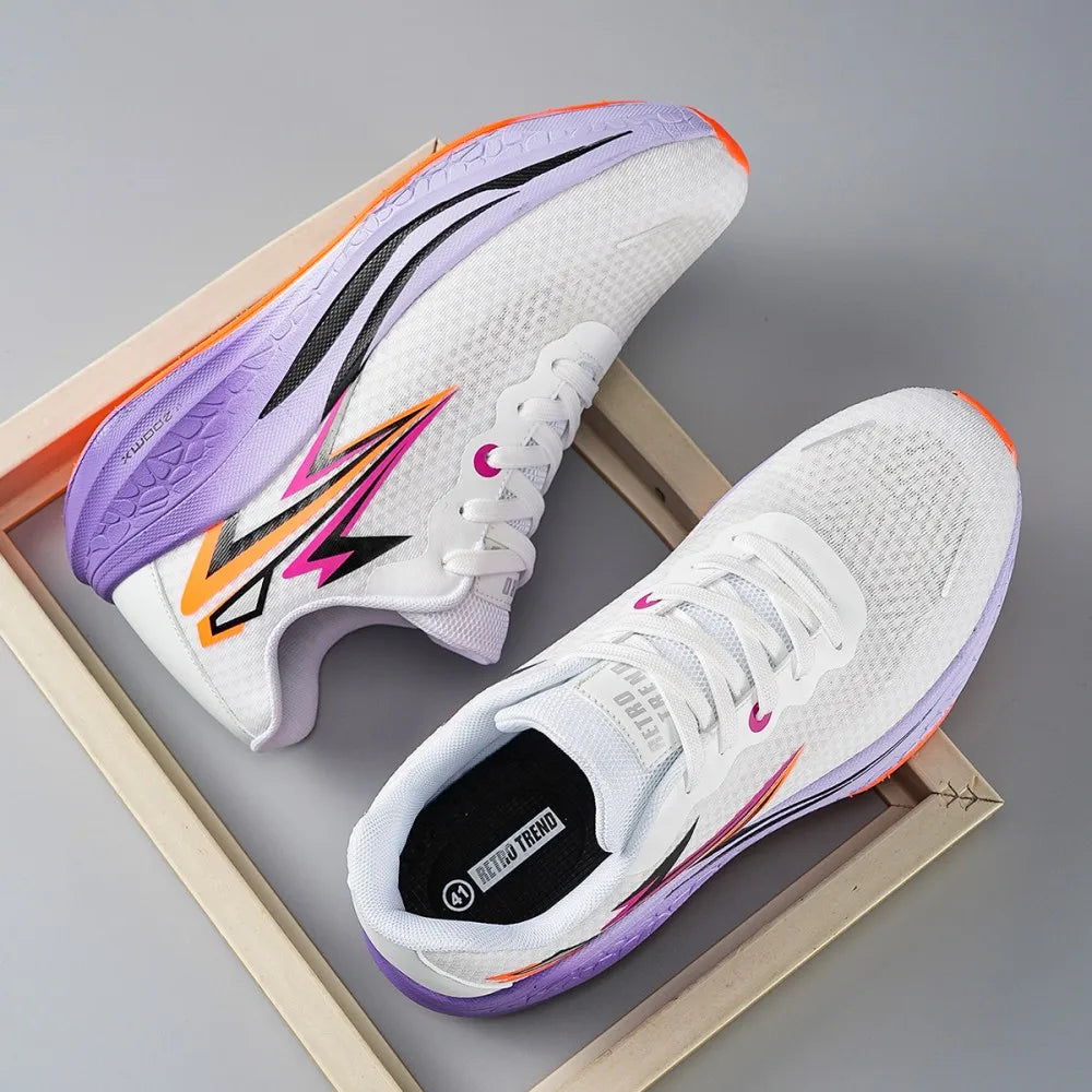 Aerobic Shoes Runners Beginners Anti Fatigue Breathable Lining Arch Support Wide Toe Box Lightweight Outsole Summer Unisex