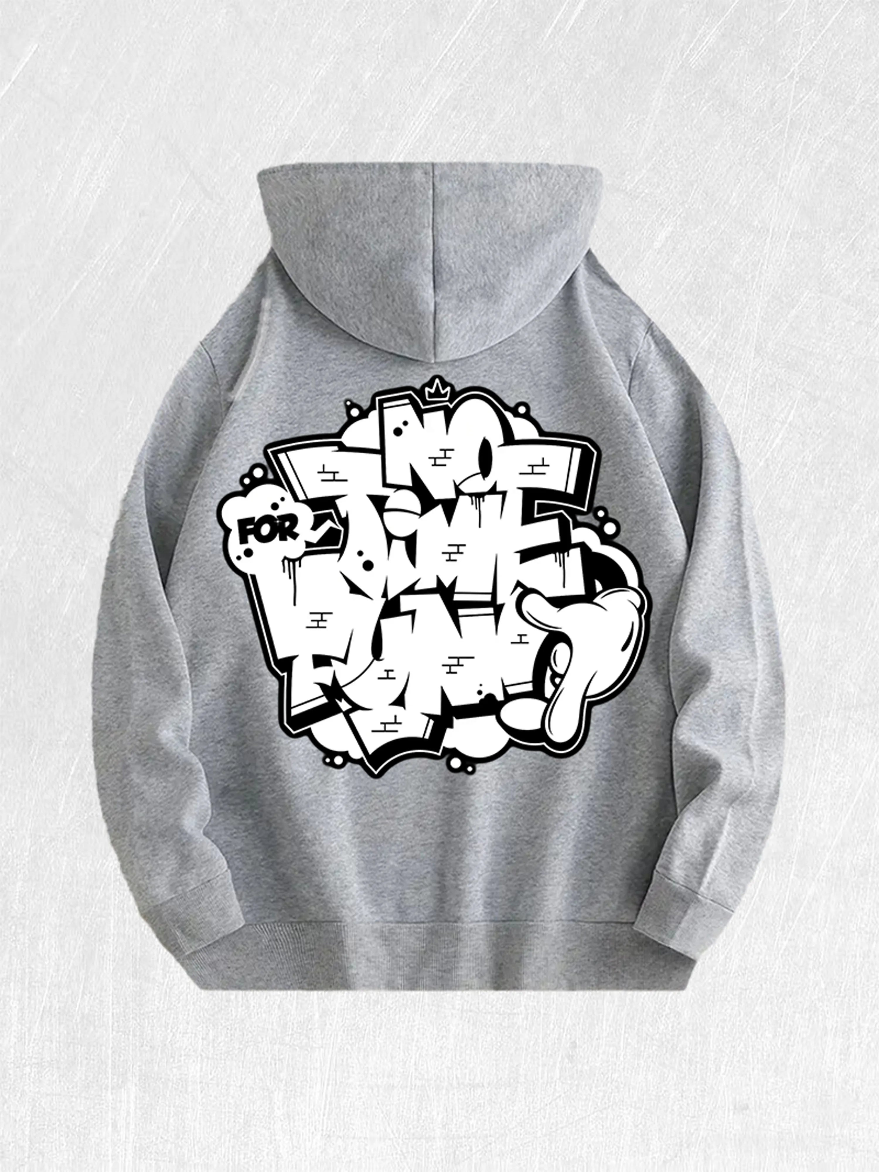 No Time for Boring Graffiti Hoodie 100% Cotton US Warehouse 7 Colors