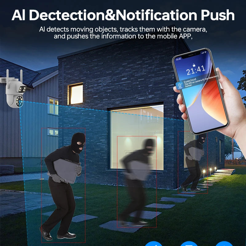 2025 Wifi Smart Mini Home Camera 1080P Wifi HD Night Vision Indoor Network IP Camera for Baby Cctv Monitor