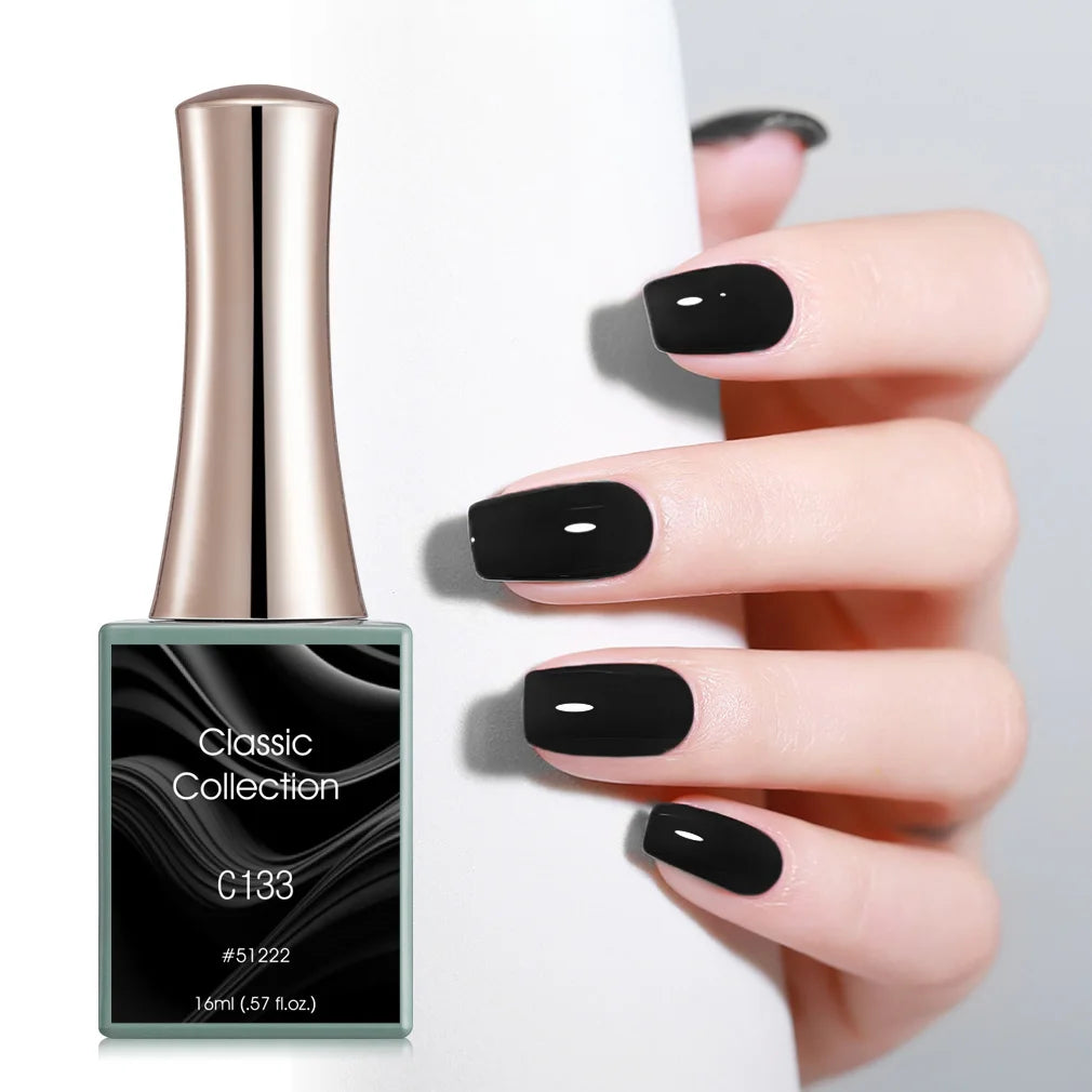 CANNI 16ml Nail Art Salon Professional Use Long-lasting High Glossy  Black Pink White Red Color Nail Gel Polish Enamel Lacquer
