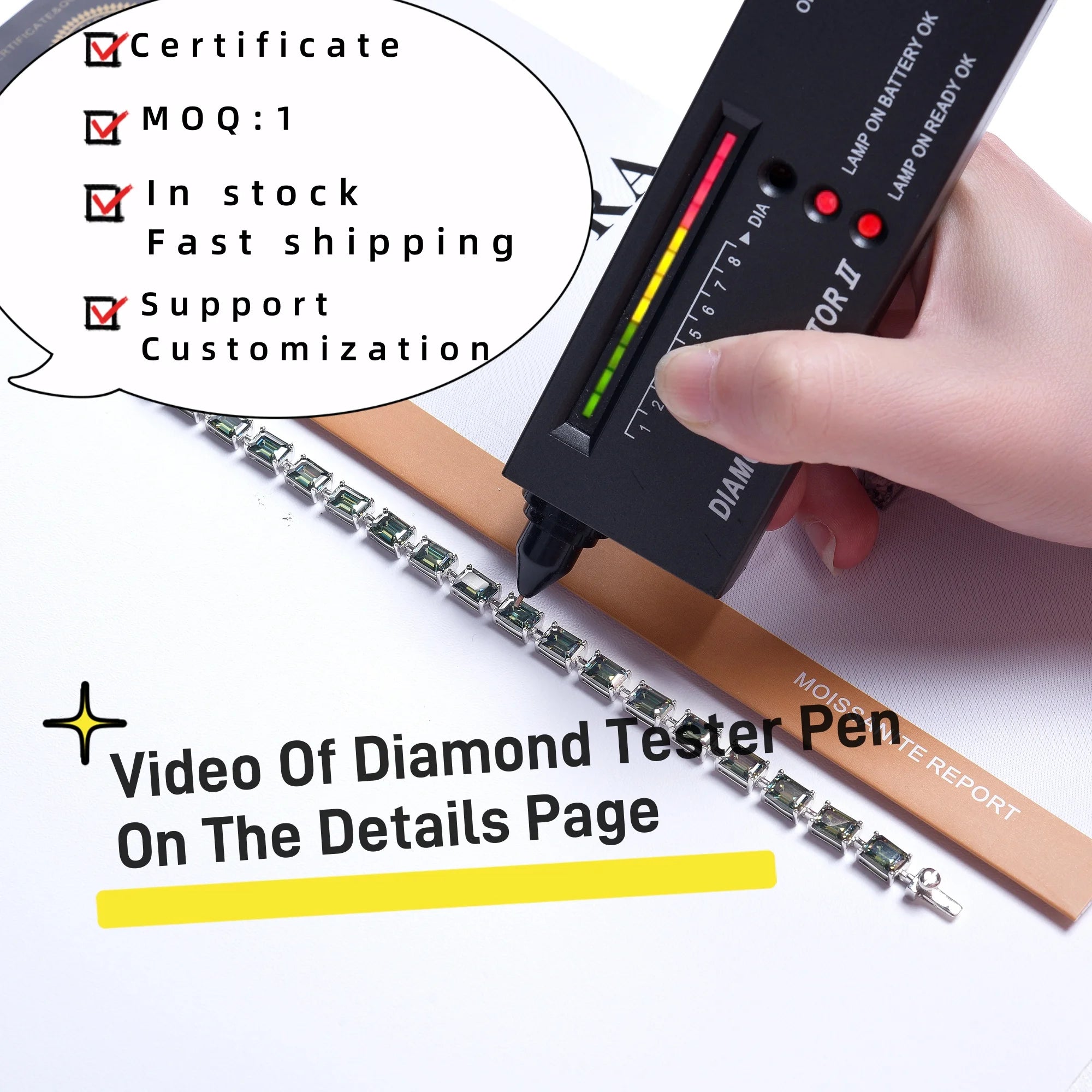 Ruizuan Gold Plated Fine Jewelry for Women Claw Setting 2 Carat Thin Rings GRA Certified Wholesale Dropshipping Suppliers