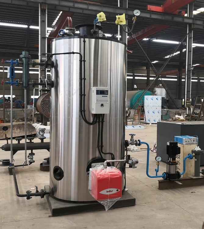 Lhs Small Vertical  500 700 1000 1500 Kg Natural Gas Lpg Oil Diesel Fired Steam Boiler