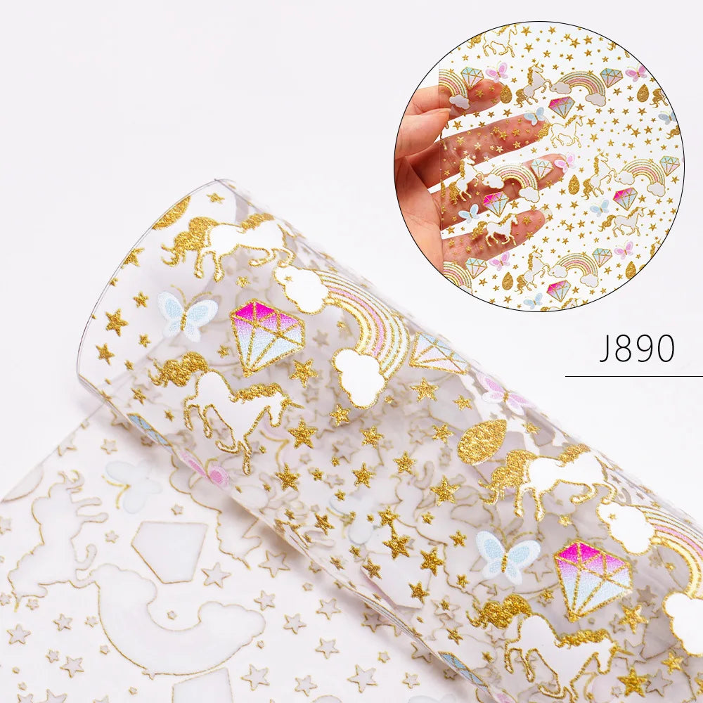30*120CM PVC Transparent Artificial Printed Leather Digital Printing Faux Leather Waterproof Sofa Garment Gloves Home Textiles