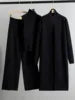 Vintage Fashion Ladies 3-Piece Set Long Cardigan Knitted Pant Ladies Sweater Suit-Casual Spring Autumn Styles