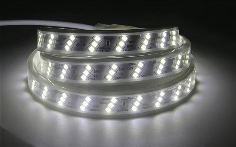 1-100M LED Tape AC220V LED 60-276LEDS With EU SMD 2835 5050 High Safety Brightness Flexible Strip Outdoor Waterproof Strip Light
