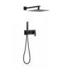 Brass mixing valve wall-mounted shower,2-function bathroom shower head, faucet and shower head set.