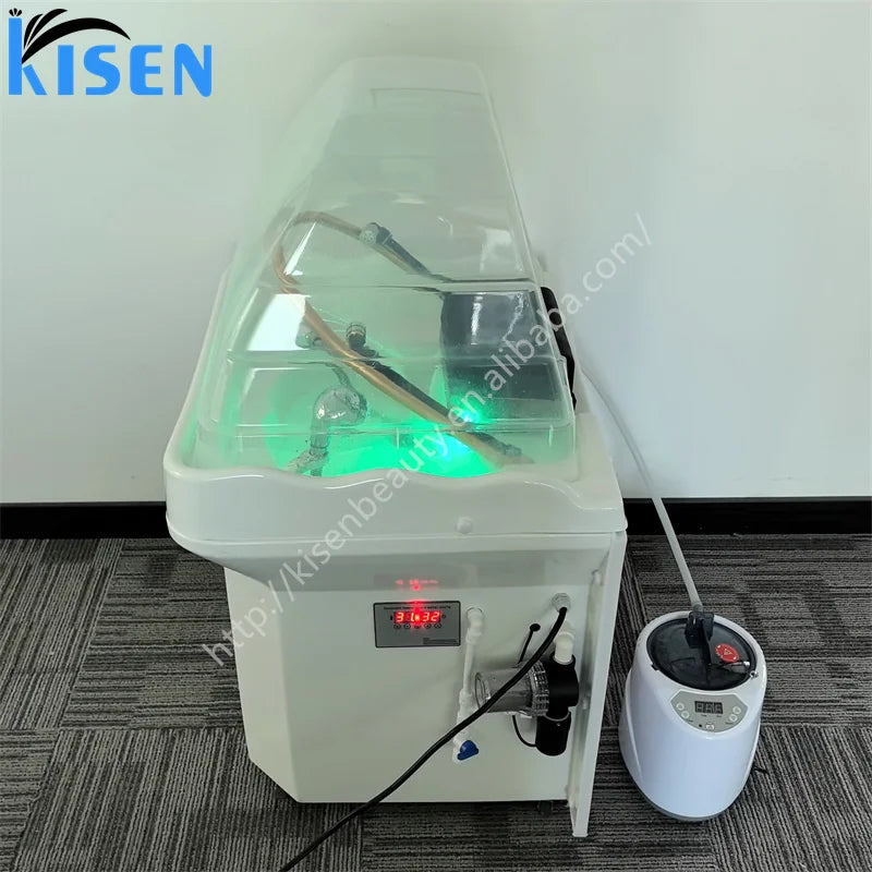 Kisen New Inventory Fast Delivery Beauty Salon 60L Water Circulation Furniture Portable Shampoo Basin Bac