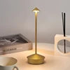 Modern Simple Luxury Mini Cordless LED Table Lamp Crystal Shade E14/E26 Touch Control Eco-Friendly Rechargeable for Hotels