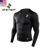 Men's Long Sleeve Winter Compression Top Quick-Drying Fleece-Lined High Elasticity for Basketball Fitness Sports Training