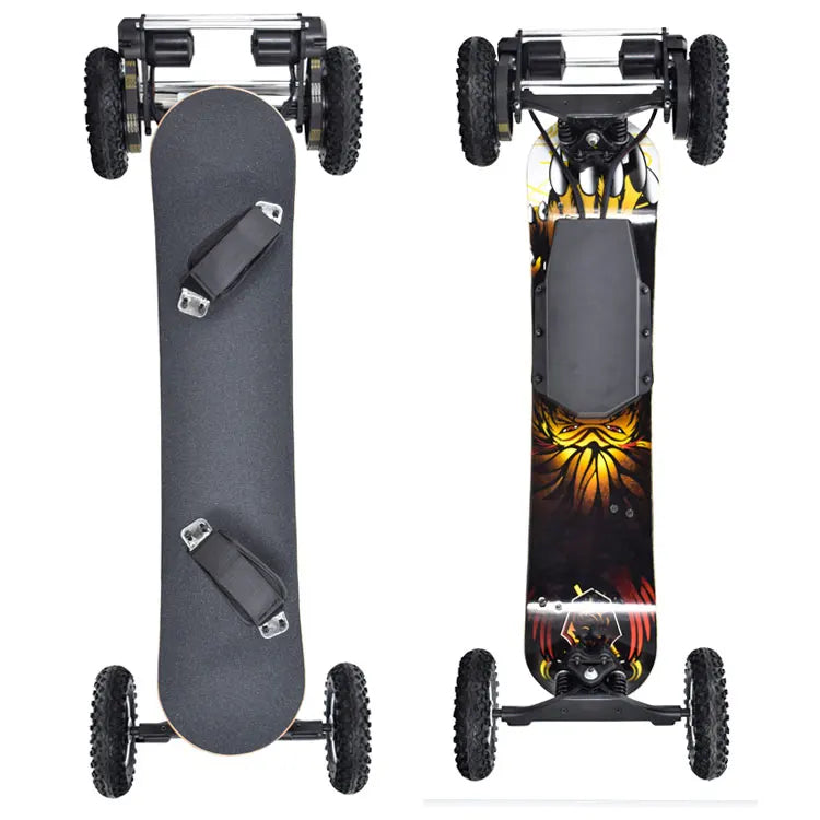 Guangdong Black 2000W Adult Longboard Custom Off Road All Terrain Electric Skateboard Deck 8.5