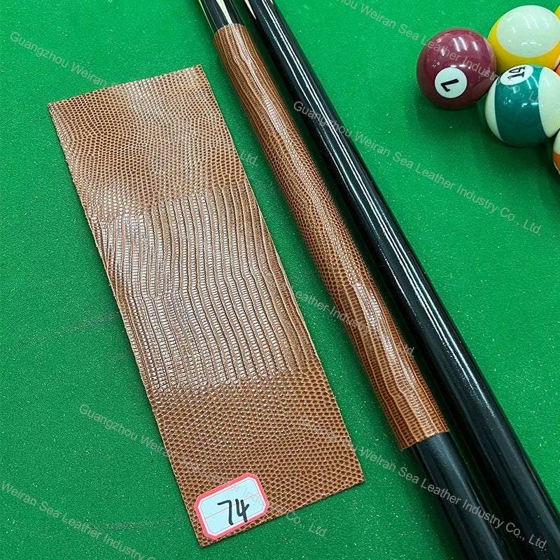 Genuine Cow Skin Pool Billiards Cue Grips Non-Slip Protective Sleeve Wrap with Different Print Pattern Genuine Leather Club Wrap