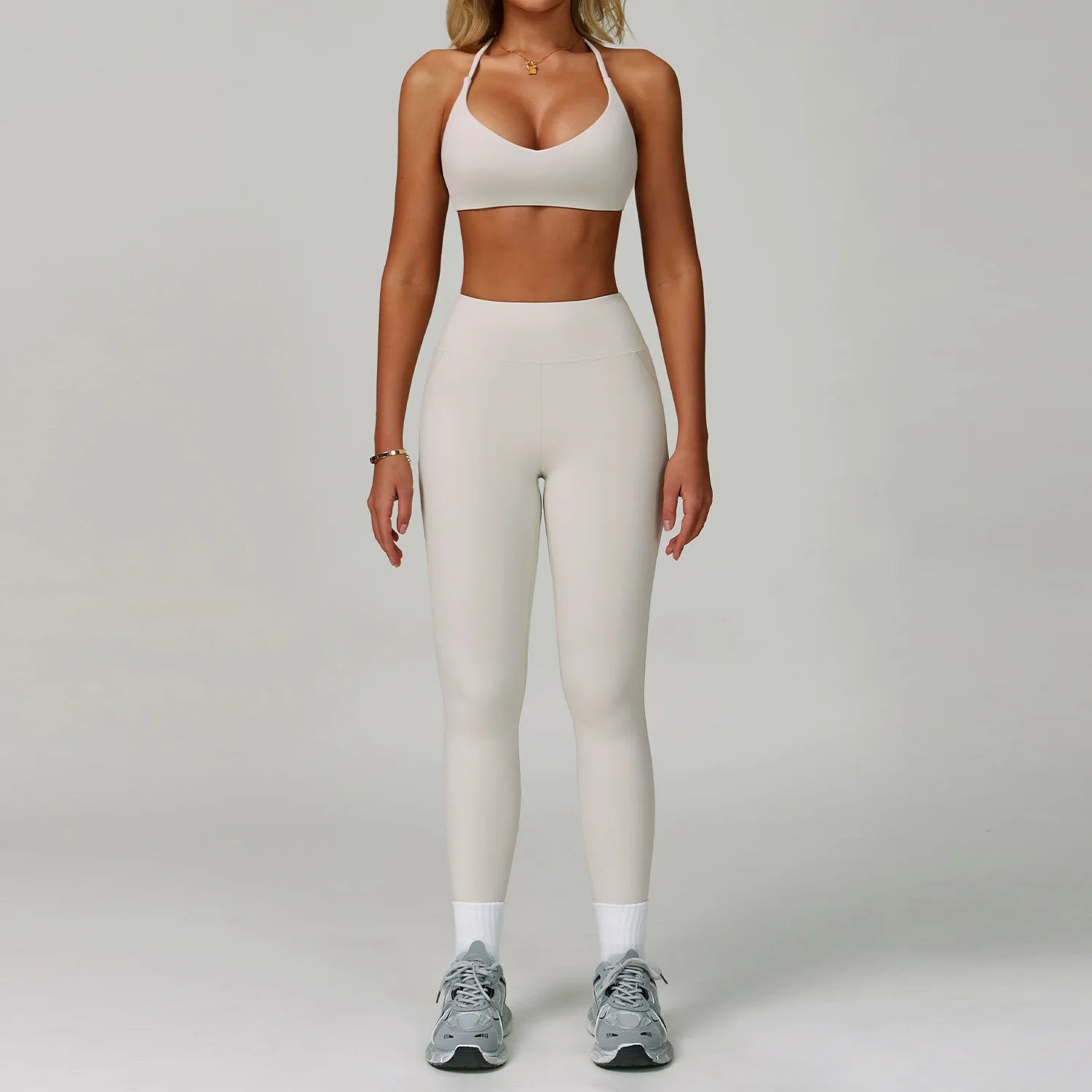New Arrival Fashion High Stretchy Seamless Yoga 5 Pieces Set With Jacket Fitness Workout Clothes for Sports Women