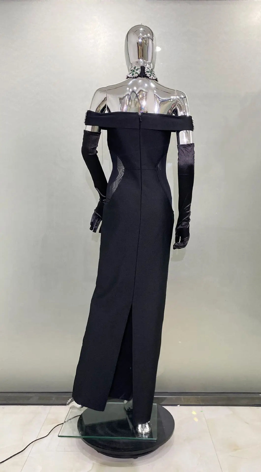 ED2679 High Quality Women Fashion Crystal Dress Women Rhinestone Dresses With Sleeve Bandage Dress