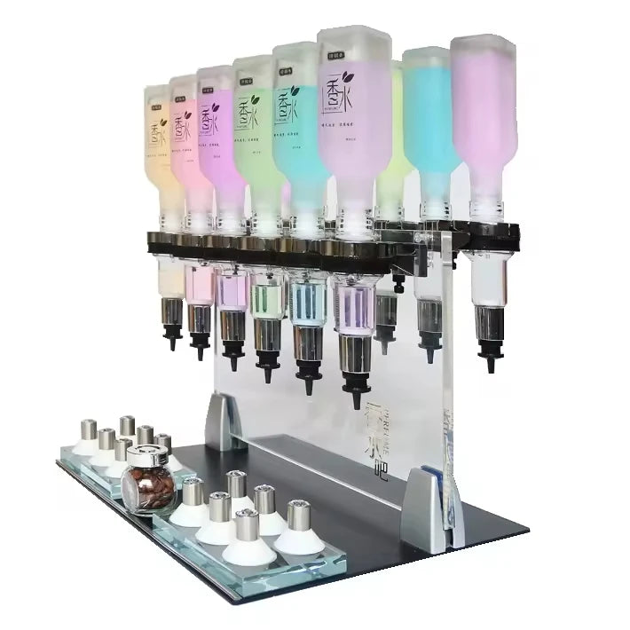 Designed Cheap 12 Bottle Perfume Dispenser Bottle Filling Machine Perfume bar for Perfume Filling