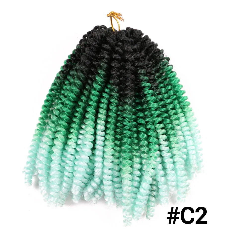 Ombre Spring Twist Braiding Hair Synthetic Crochet Braids Passion Twist Pre-Twist Crochet Hair Extensions Jamaica Bounce Twist